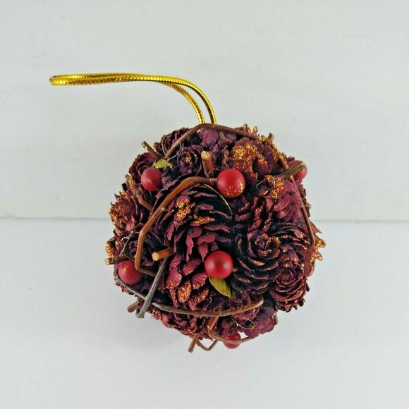 Vintage Christmas Ornaments Lot 1975 Duncan Ceramics Bears 1970s Finial Plastic - Picture 5 of 8